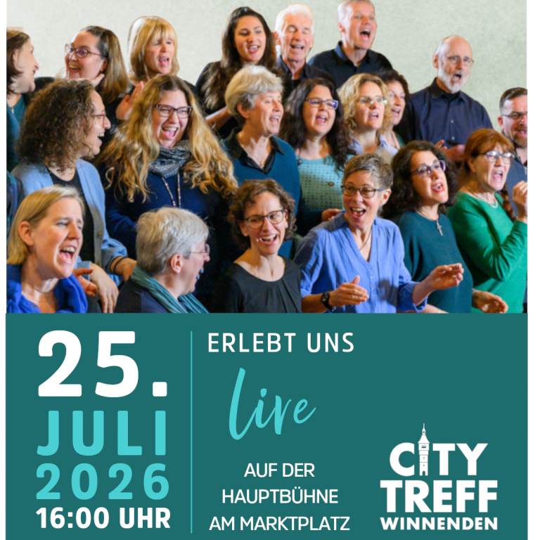 Plakat der ev. Kirchengemeinde Marbach